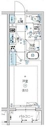 ARTESSIMOBLOSS 1Kの間取図画像
