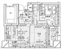 デュオ・スカーラ中野坂上 5階1DKの間取り