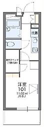 レオパレスアネックススペリオ 1Kの間取図画像