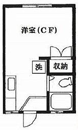 カーサ茜No.1 ワンルームの間取図画像