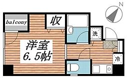 八幡屋ビル ワンルームの間取図画像