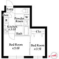 RJcasa桜新町2階12.3万円