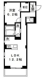 リビオン 1LDKの間取図画像
