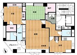 JR山手線 西日暮里駅 徒歩10分の賃貸マンション 7階2SLDKの間取り