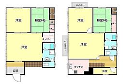 柏市藤ヶ谷貸家 6Kの間取り