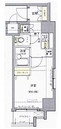 ヴィーダ御茶ノ水 1Kの間取図画像