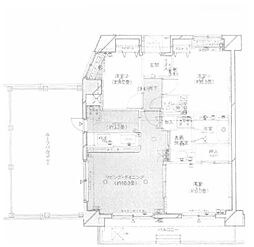 ヴィンテージ中目黒 10階3LDKの間取り
