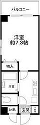 エクセレント新橋 1Kの間取図画像