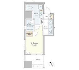 パークホームズ浜松町 1Kの間取図画像