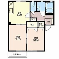 エテルノ　サンライズ C201 ｜ 新潟県燕市井土巻２丁目197（賃貸アパート2DK・2階・47.26㎡） その2