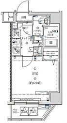 スクエアシティ川口並木 10階1Kの間取り
