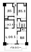 クレスト 302 ｜ 高知県高知市玉水町（賃貸マンション3LDK・3階・66.23㎡） その2