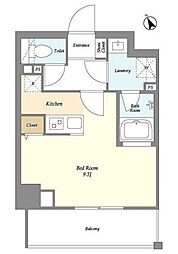 プレール・ドゥーク練馬北町 2階ワンルームの間取り
