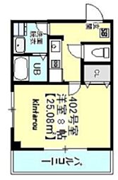 ソレイユ津田沼 1Kの間取図画像