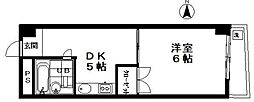 シティハイツ 1DKの間取図画像