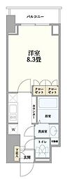 JR横浜線 町田駅 徒歩6分の賃貸マンション 13階1Kの間取り
