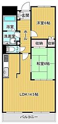 ステーションプラザ2 2LDKの間取図画像