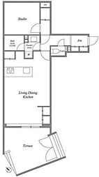 ACPレジデンス新江古田 地下1階1SLDKの間取り