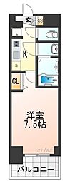 Osaka Metro中央線 朝潮橋駅 徒歩3分の賃貸マンション 4階1Kの間取り