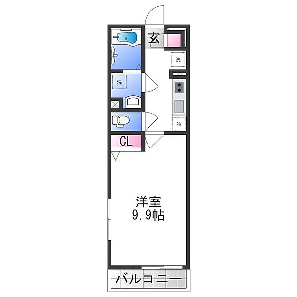 リブリ・布施 ｜大阪府東大阪市足代南２丁目(賃貸マンション1K・1階・28.56㎡)の写真 その2