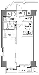 TLRRESIDENCEOTORII 1LDKの間取図画像