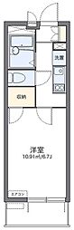 レオパレスシャルダン 1Kの間取図画像