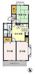 ニュー・セジュール 3DKの間取図画像