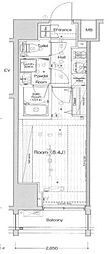 ブライズ方南町 1Kの間取図画像