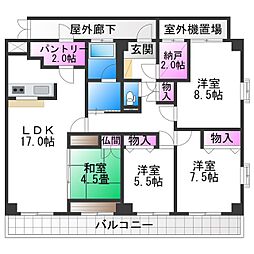 マジョール松崎町 6階/-
