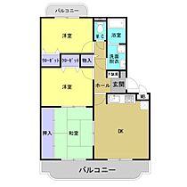 シャンティ 302 ｜ 熊本県玉名市築地（賃貸マンション3LDK・3階・65.55㎡） その2