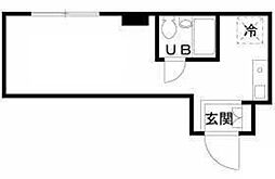 ダイヤモンドビル ワンルームの間取図画像