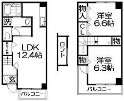 間取図画像 2LDK