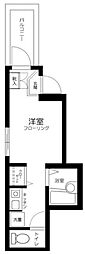 アーバンプレイス五反野 3階ワンルームの間取り