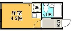 メゾン・ド・ルラーシュ ワンルームの間取図画像