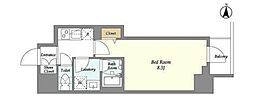 クラリティア入谷 1Kの間取図画像