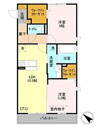 間取図画像 2LDK