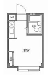 Grand Value 小日向 3階ワンルームの間取り
