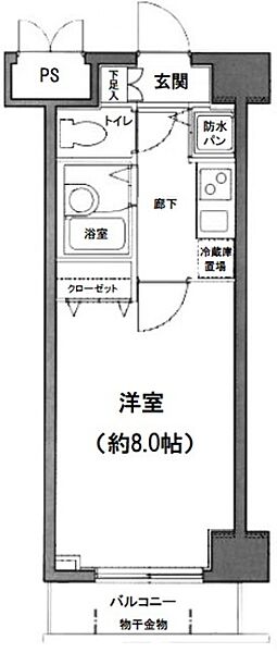 グランド・ガーラ日本橋茅場町 ｜東京都中央区日本橋茅場町２丁目(賃貸マンション1K・8階・23.63㎡)の写真 その2