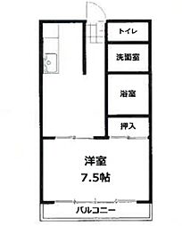 タイガーズマンション武里 2Kの間取図画像