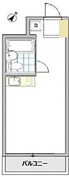 メゾンふたば ワンルームの間取図画像