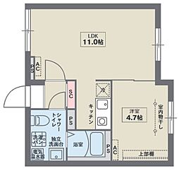 COCOFLAT雑司が谷 1階1LDKの間取り