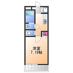 メナメゾン日根野 1Kの間取図画像