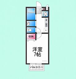 パセオ三国ケ丘 1Kの間取図画像