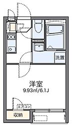 レオネクストジョイアゼリア2 1Kの間取図画像