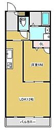 プランタン 1LDKの間取図画像