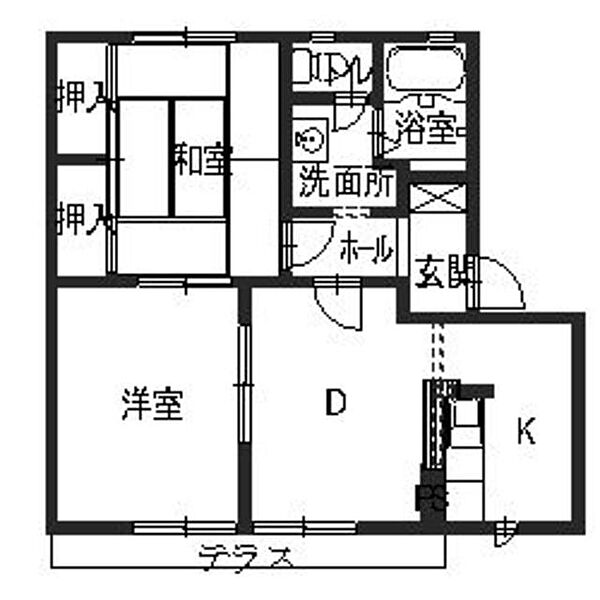 ハイツ久宝園 0102｜大阪府八尾市久宝園３丁目(賃貸アパート2DK・1階・47.16㎡)の写真 その2