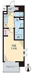 京王線 桜上水駅 徒歩7分の賃貸マンション 1階1Kの間取り