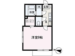 ベストステージ2nd 1Kの間取図画像