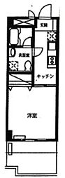 コリーヌ宮前公園 1Kの間取図画像