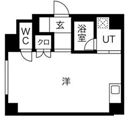 D-STYLE中野沼袋 ワンルームの間取図画像